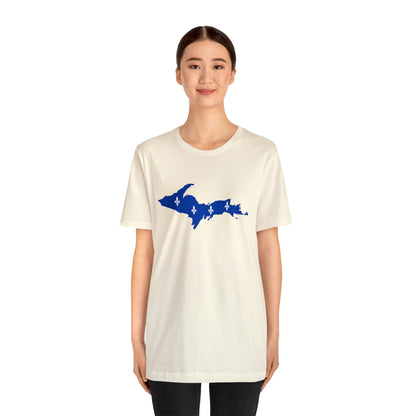 Michigan Upper Peninsula T-Shirt (w/ UP Quebec Flag Outline) | Unisex Standard Fit