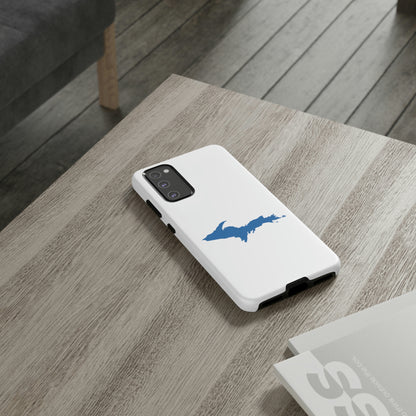 Michigan Upper Peninsula Tough Phone Case (w/ Azure UP Outline) | Samsung & Pixel Android