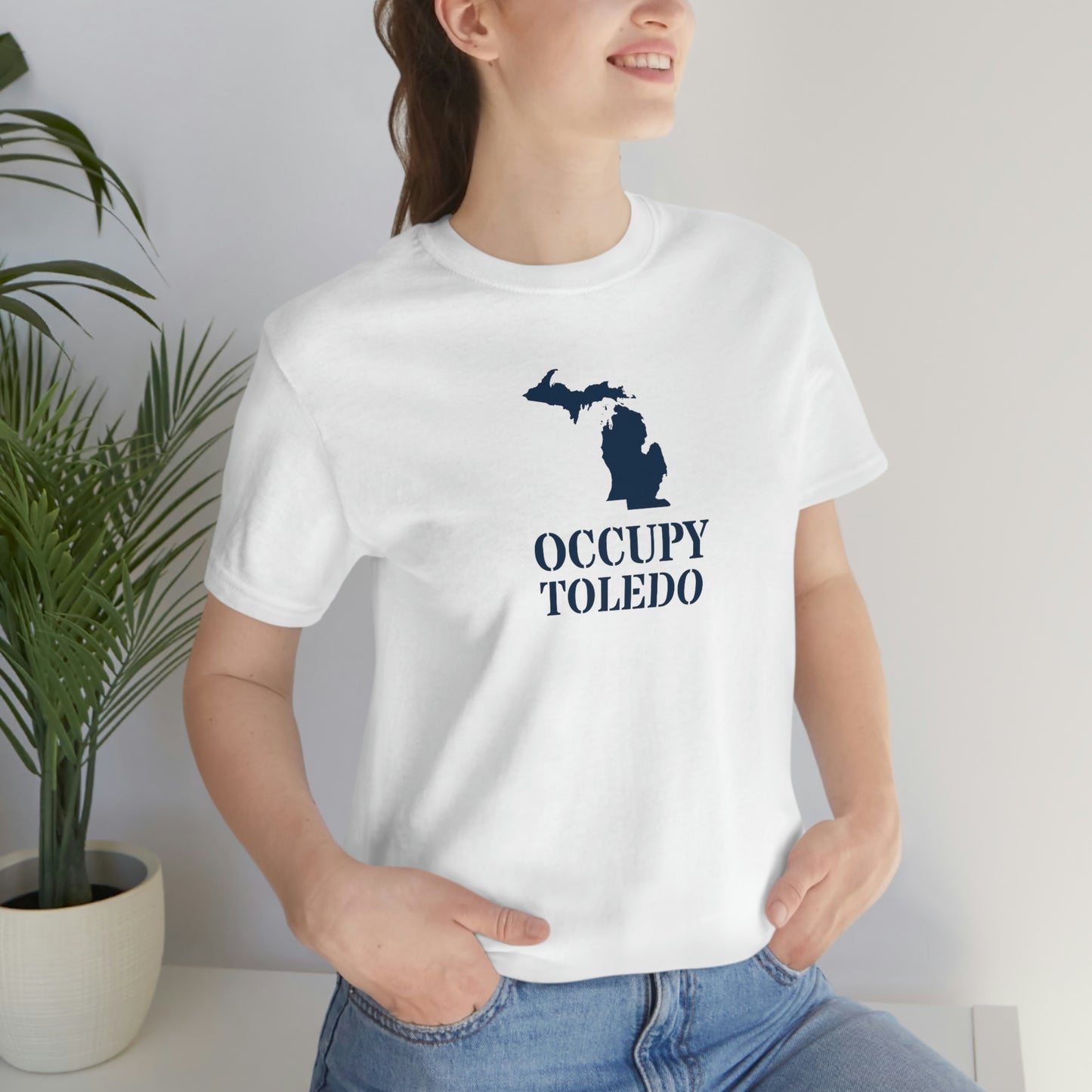 'Occupy Toledo' T-Shirt (w/ Corrected Michigan Outline) | Unisex Standard Fit