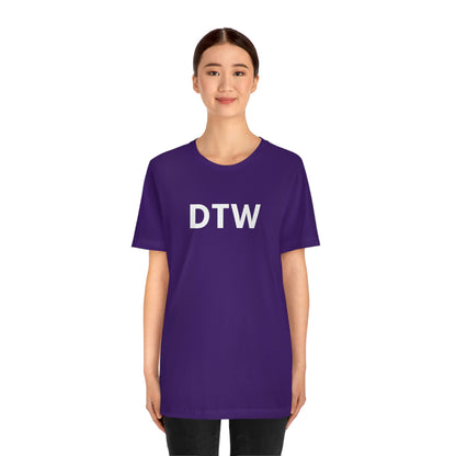 Detroit 'DTW' T-Shirt | Unisex Standard Fit