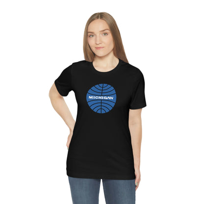 'Michigan' T-Shirt (Retro Airline Parody)  | Unisex Standard Fit