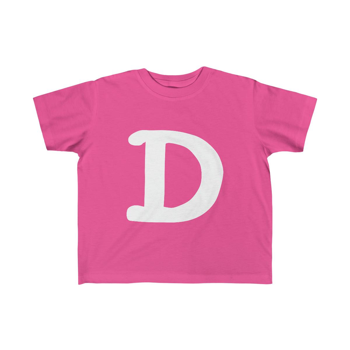 Detroit 'Old French D' T-Shirt  (Full Body Outline) | Toddler Short Sleeve - Circumspice Michigan