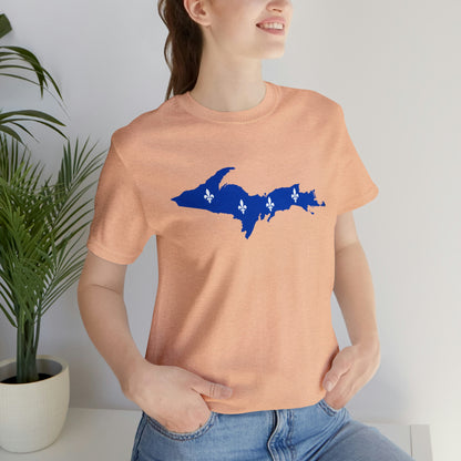 Michigan Upper Peninsula T-Shirt (w/ UP Quebec Flag Outline) | Unisex Standard Fit