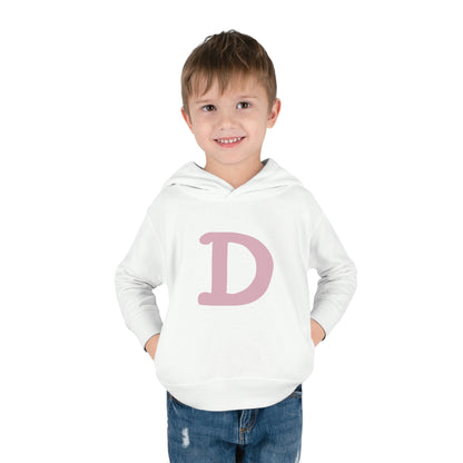 Detroit 'Old French D' Hoodie (Pink Full Body Outline) | Unisex Toddler