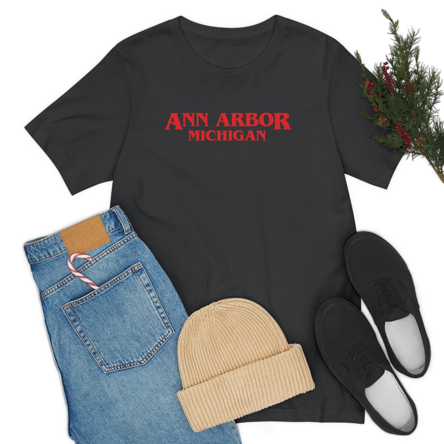 'Ann Arbor Michigan' ' T-Shirt (1980s Drama Parody) | Unisex Standard Fit