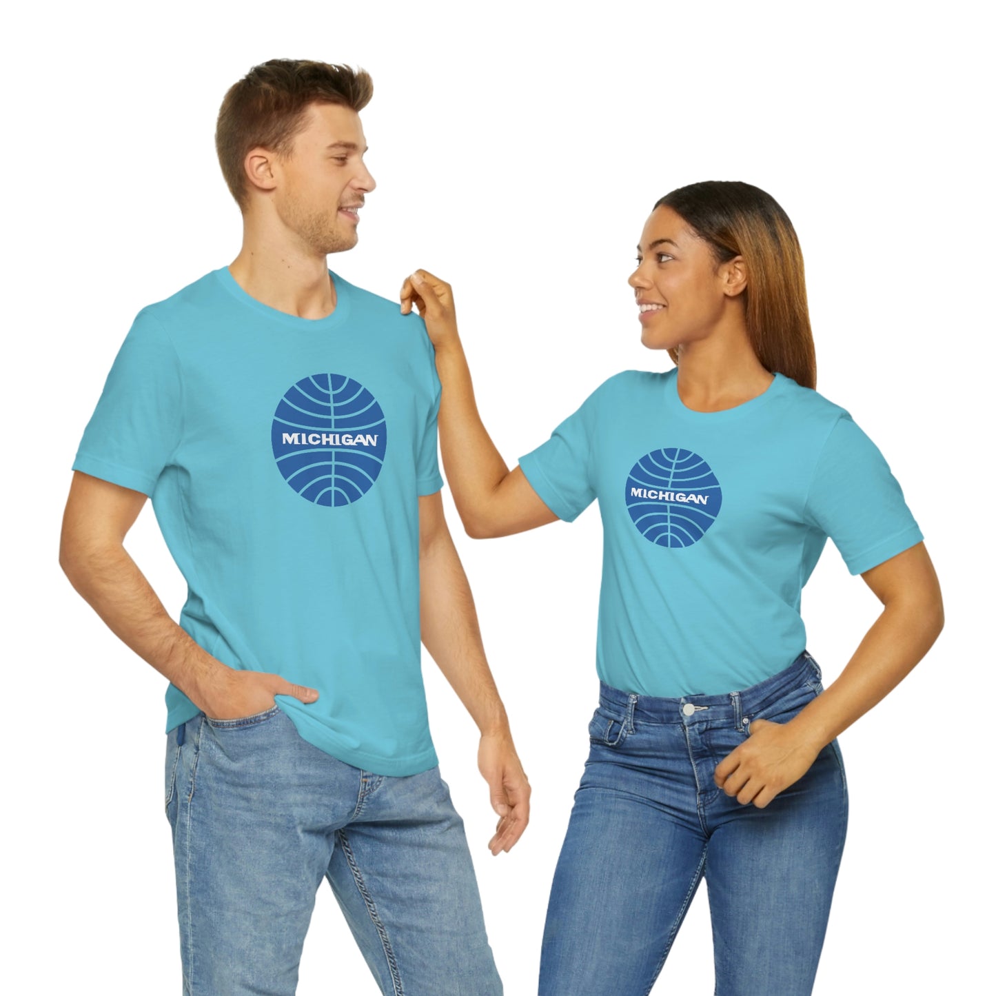 'Michigan' T-Shirt (Retro Airline Parody)  | Unisex Standard Fit