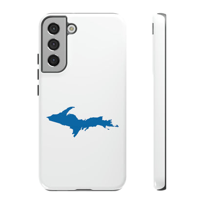 Michigan Upper Peninsula Tough Phone Case (w/ Azure UP Outline) | Samsung & Pixel Android