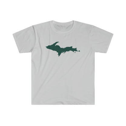 Michigan Upper Peninsula T-Shirt (w/ Green UP Outline) | Unisex Budget