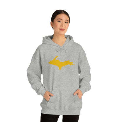 Michigan Upper Peninsula Hoodie (w/ Gold U.P. Outline) | Unisex Standard