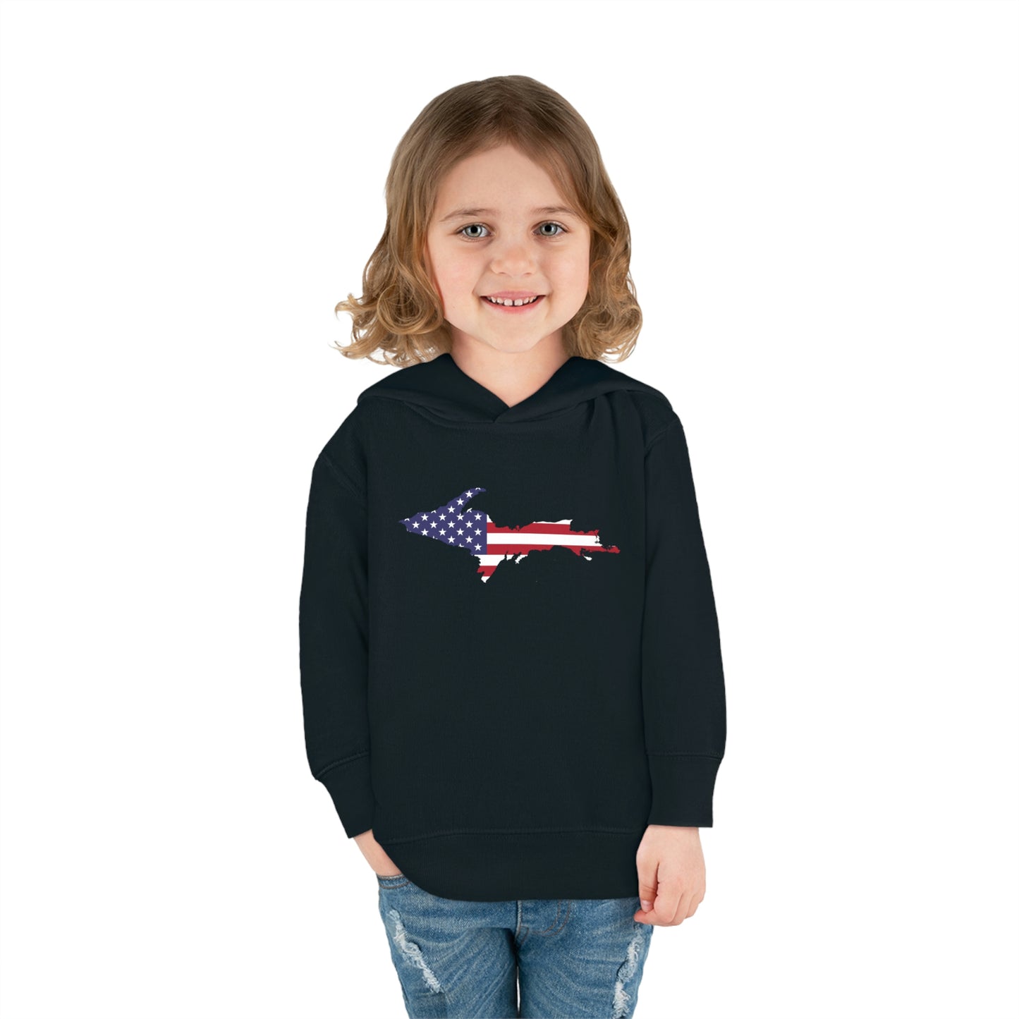 Michigan Upper Peninsula Hoodie (w/ UP USA Flag Outline) | Unisex Toddler