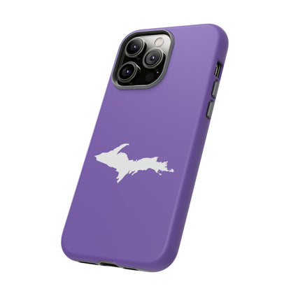 Michigan Upper Peninsula Tough Phone Case (Lake Iris w/ UP Outline) | Apple iPhone