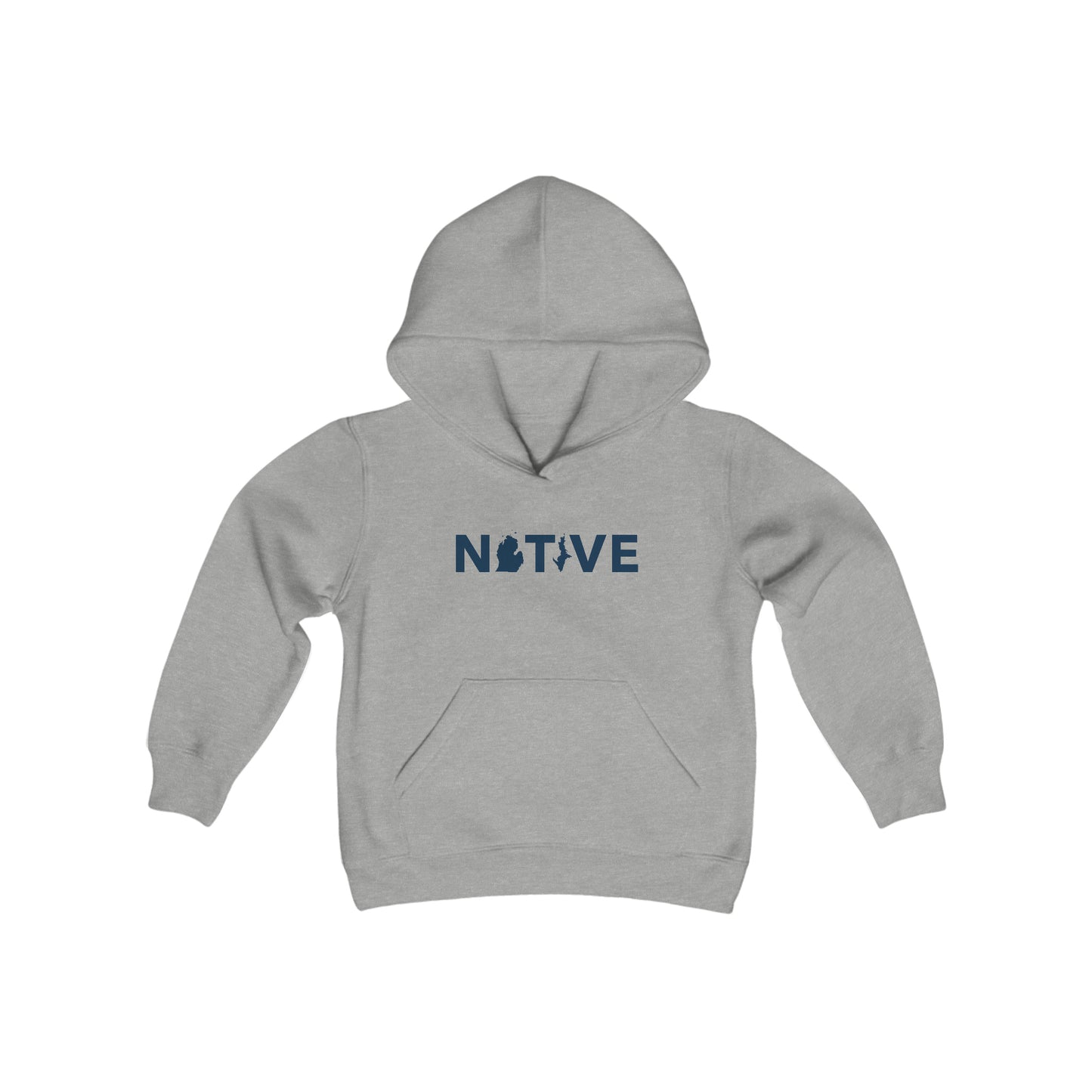 Michigan 'Native' Hoodie (Geometric Sans Font) | Unisex Youth