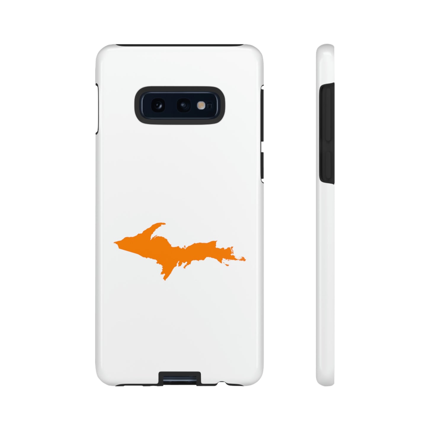 Michigan Upper Peninsula Tough Phone Case (w/ Orange UP Outline) | Samsung & Pixel Android