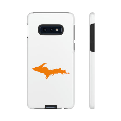 Michigan Upper Peninsula Tough Phone Case (w/ Orange UP Outline) | Samsung & Pixel Android