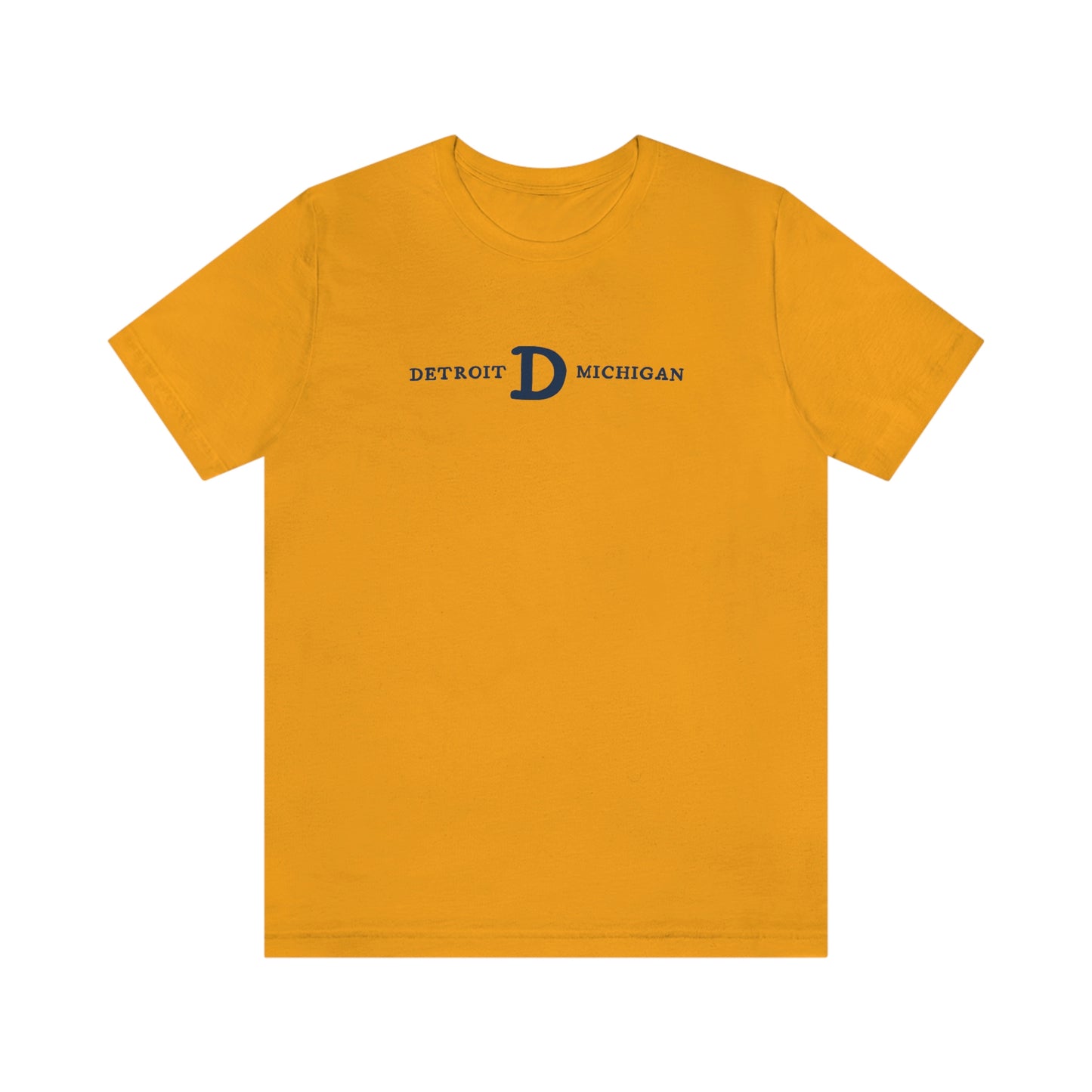 'Detroit Michigan' T-Shirt (w/ Old French D) | Unisex Standard Fit