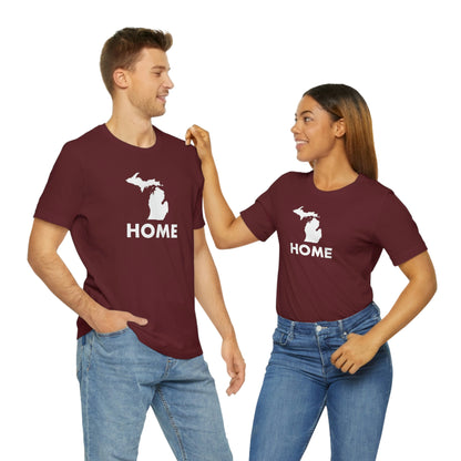 Michigan 'Home' T-Shirt (Geometric Sans Font) | Unisex Standard Fit