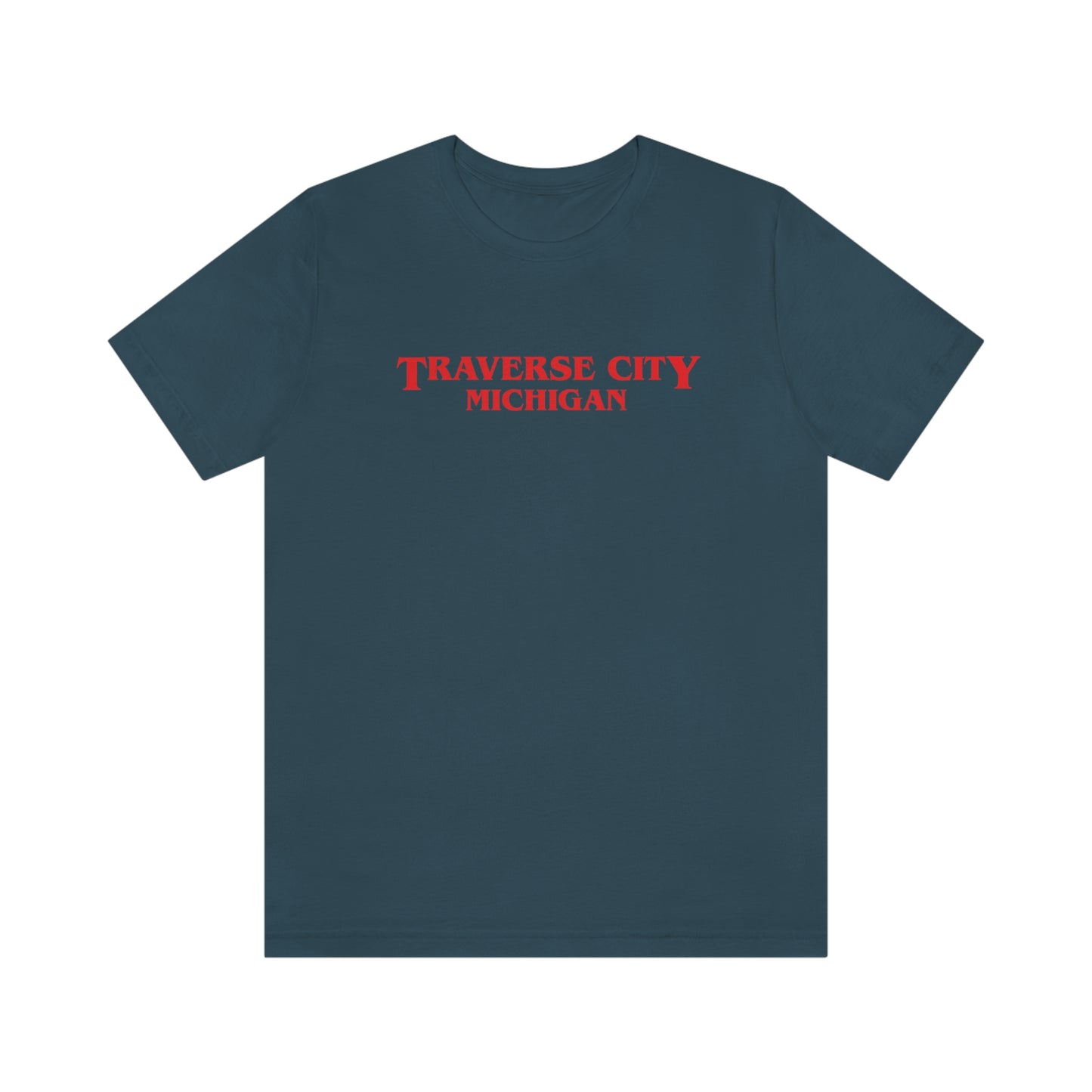 'Traverse City Michigan' ' T-Shirt (1980s Drama Parody) | Unisex Standard Fit