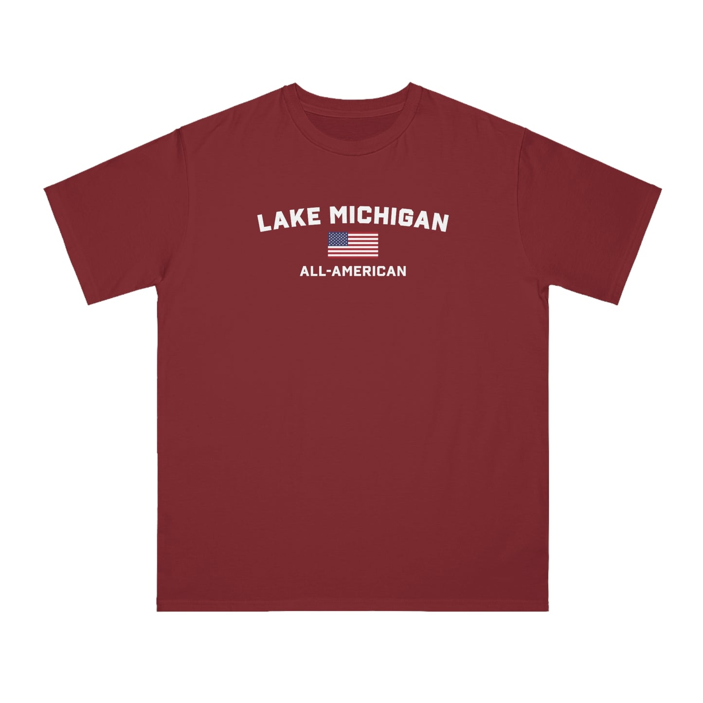 'Lake Michigan All-American' T-Shirt | Organic Unisex