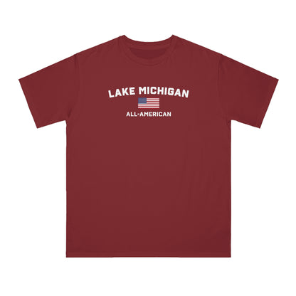 'Lake Michigan All-American' T-Shirt | Organic Unisex