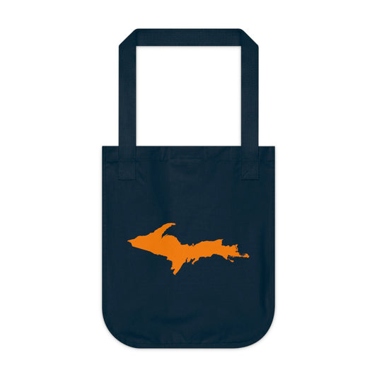 Michigan Upper Peninsula Heavy Tote Bag (w/ Orange UP Outline)