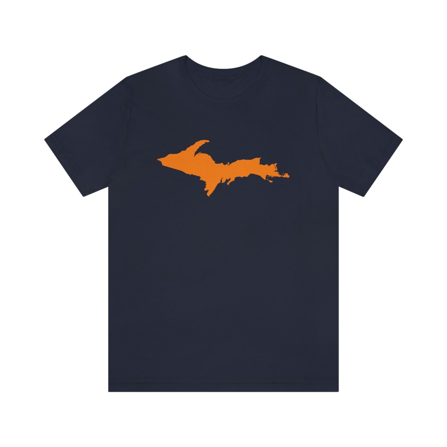 Michigan Upper Peninsula T-Shirt (w/ Orange UP Outline) | Unisex Standard Fit