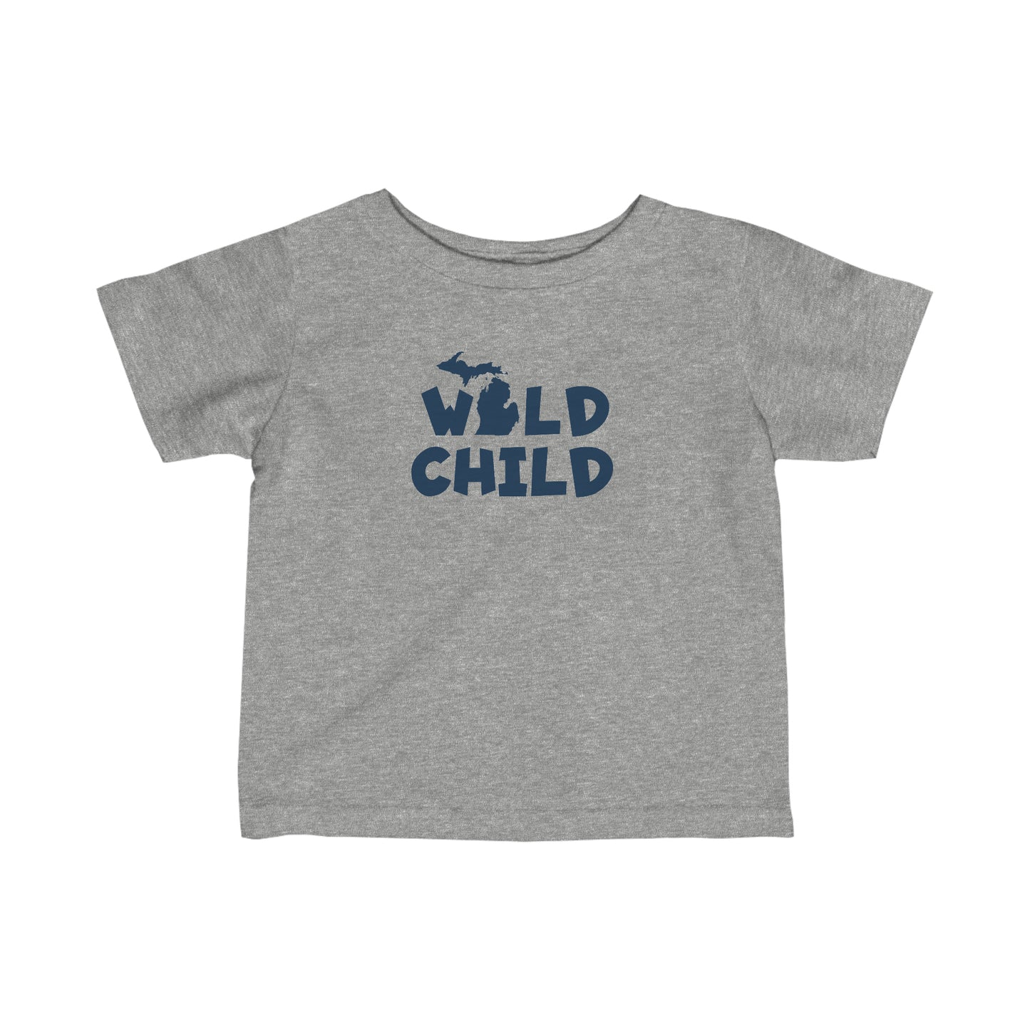 Michigan 'Wild Child' T-Shirt (Whimsical Sans Font) |  Infant Short Sleeve