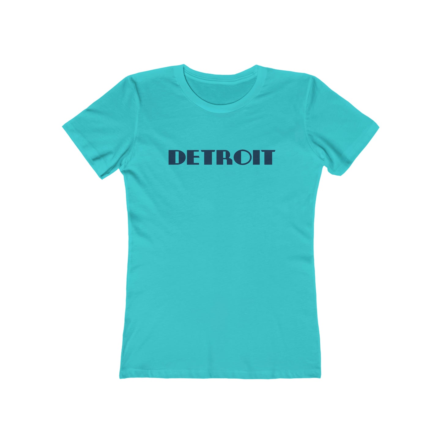 'Detroit' T-Shirt (Art Deco Font) | Women's Boyfriend Cut