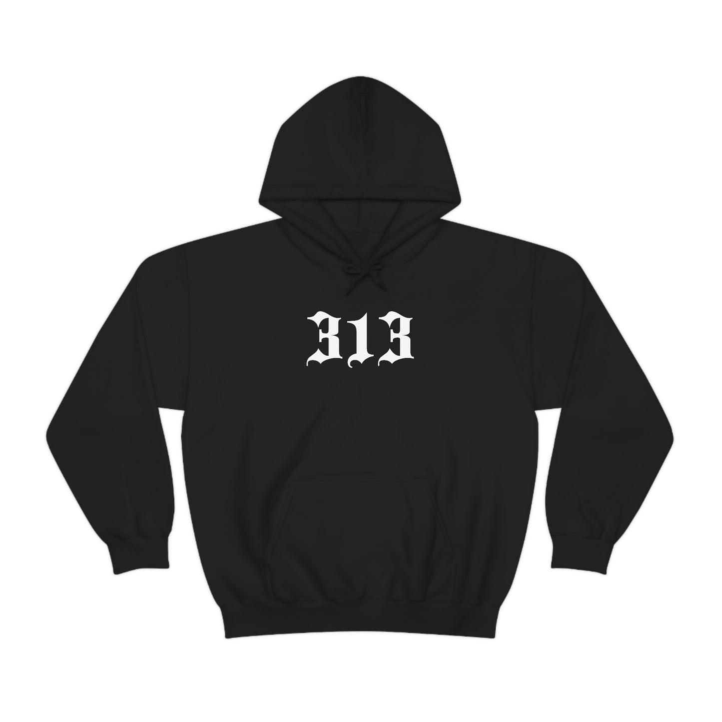 Detroit '313' Hoodie (Old English Font) | Unisex Standard