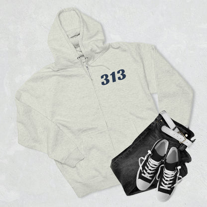 Detroit '313' Full-Zip Hoodie | Racing Font