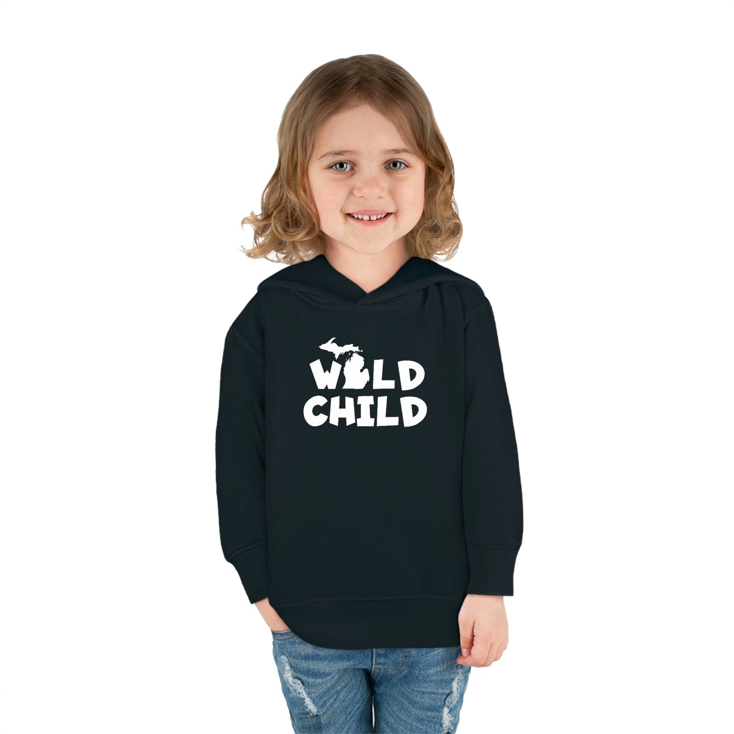 Michigan 'Wild Child' Hoodie (Whimsical Sans Font) | Unisex Toddler