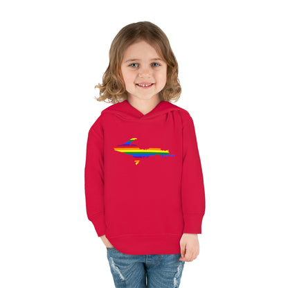 Michigan Upper Peninsula Hoodie (w/ UP Pride Flag Outline) | Unisex Toddler