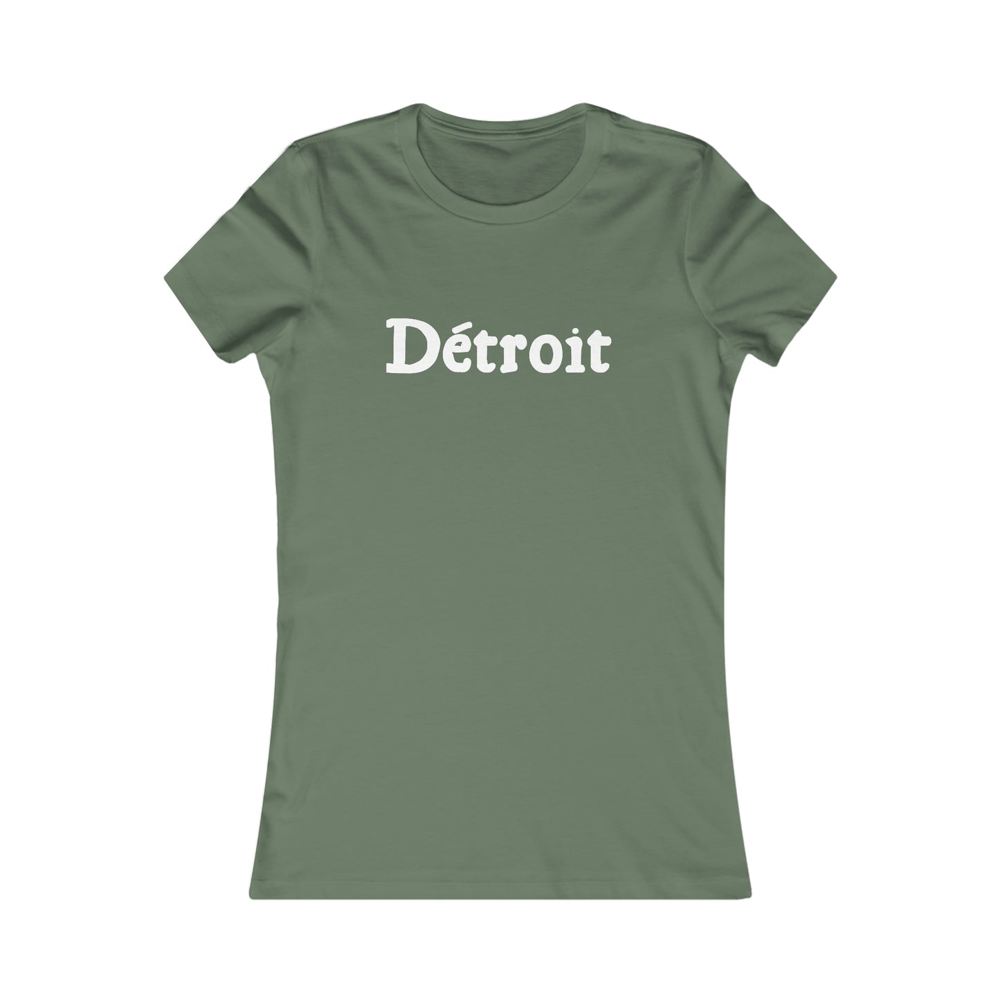 'Détroit' T-Shirt (Old French Font) | Women's Slim Fit