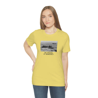 Detroit 'The Arsenal of Democracy' T-Shirt (w/ Willow Run B-24 Liberators) | Unisex Standard Fit