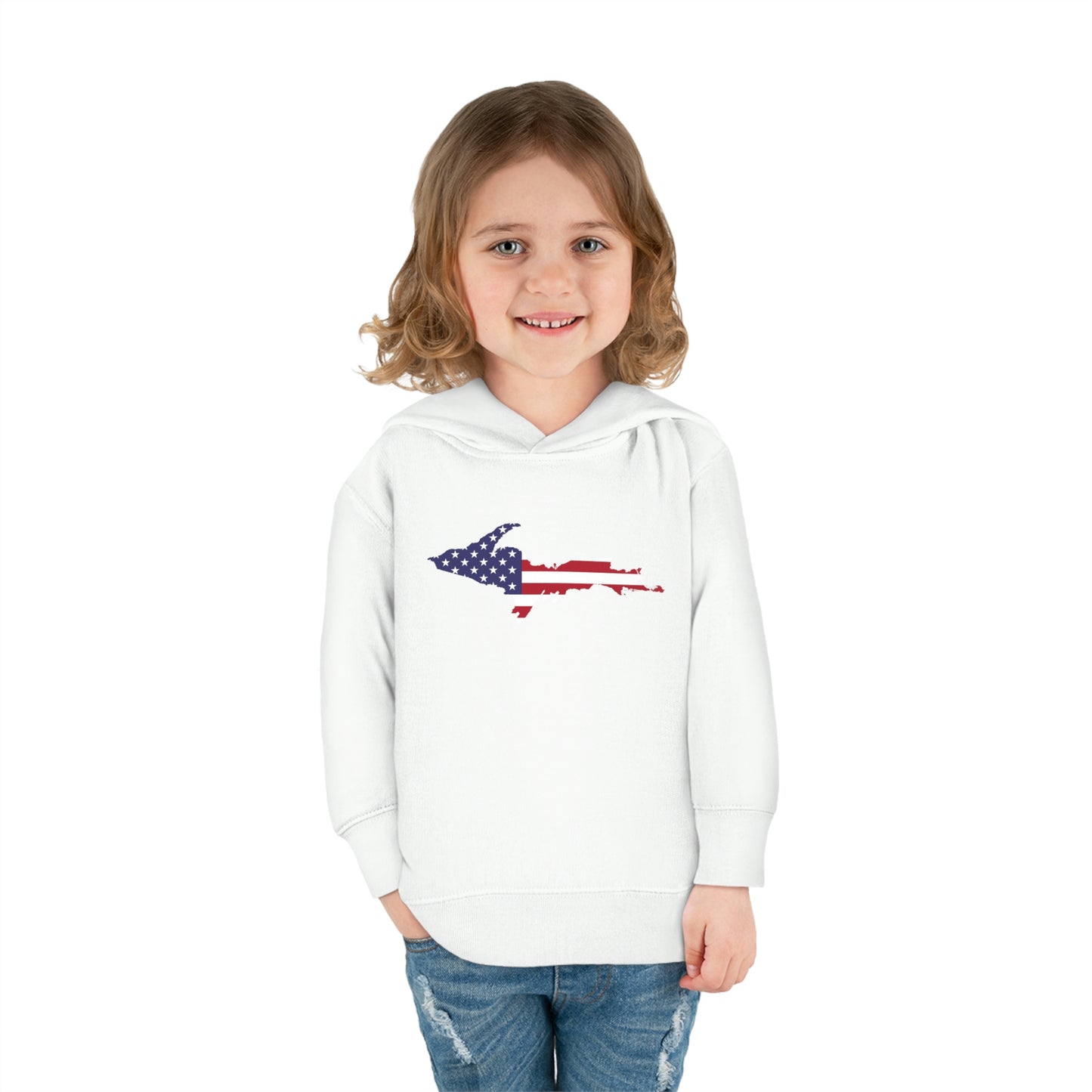 Michigan Upper Peninsula Hoodie (w/ UP USA Flag Outline) | Unisex Toddler