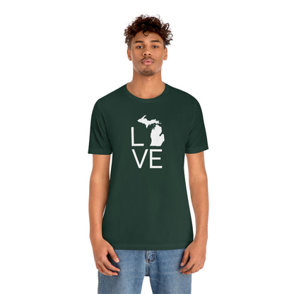 Michigan 'Love' T-Shirt (Thin Sans Font) | Unisex Standard Fit