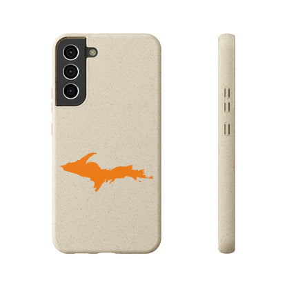 Michigan Upper Peninsula Biodegradable Phone Cases (w/ Orange UP Outline) | Samsung Android