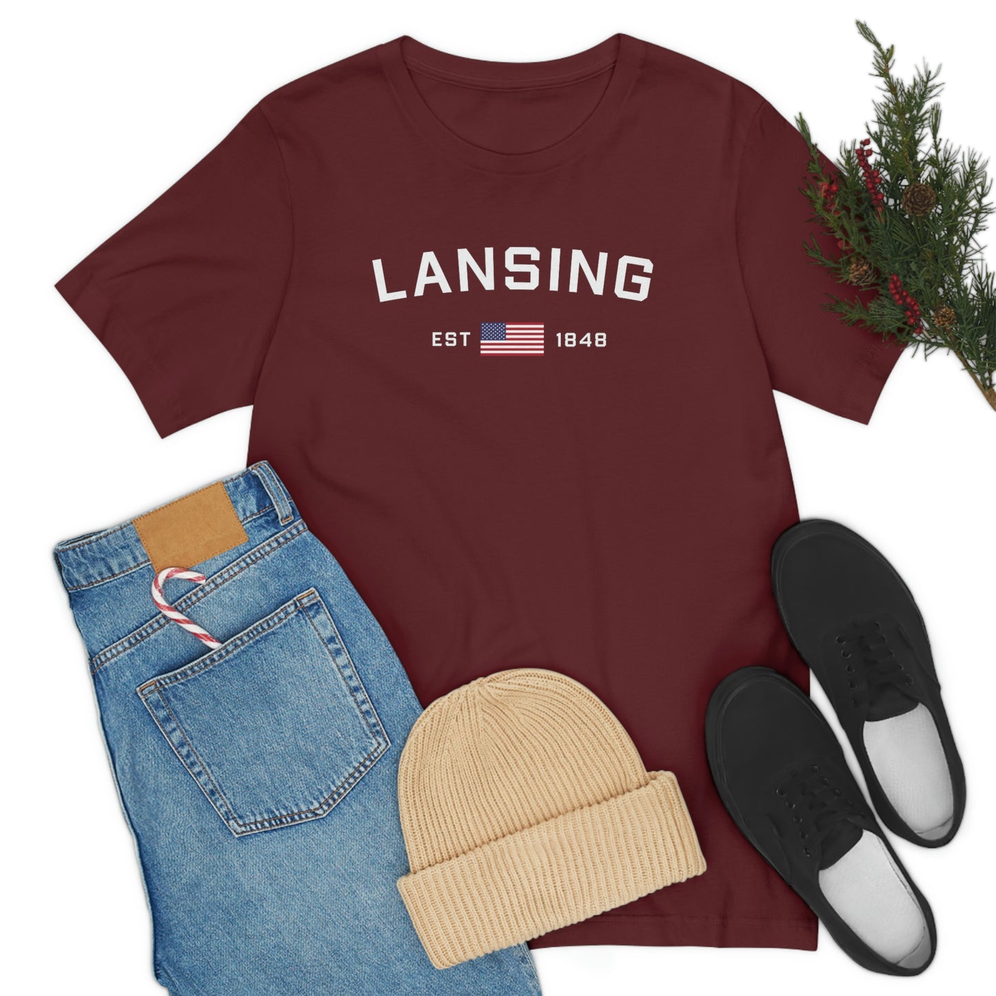 'Lansing EST 1848' T-Shirt | Unisex Standard Fit