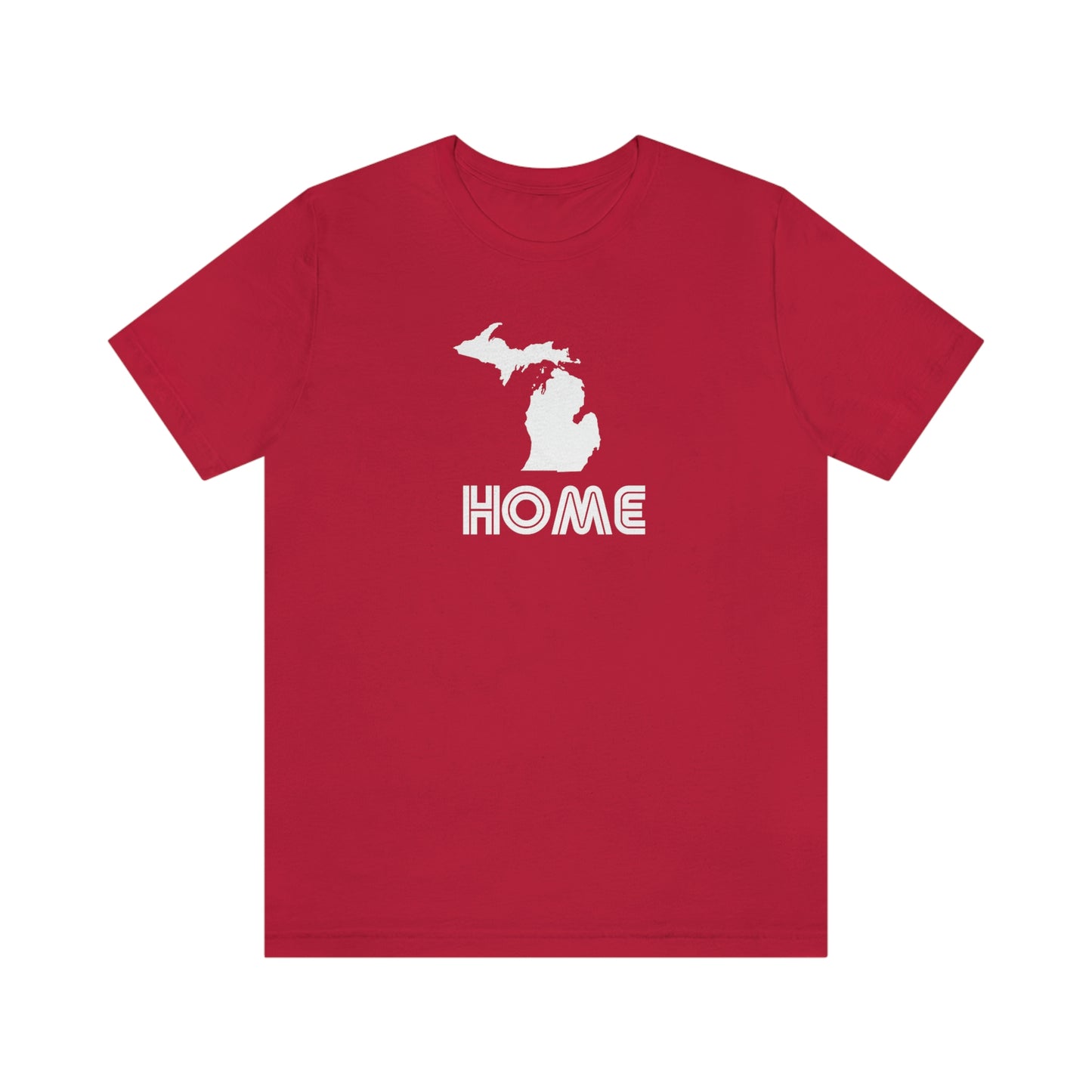 Michigan 'Home' T-Shirt (1970s Audiophile Font) | Unisex Standard Fit