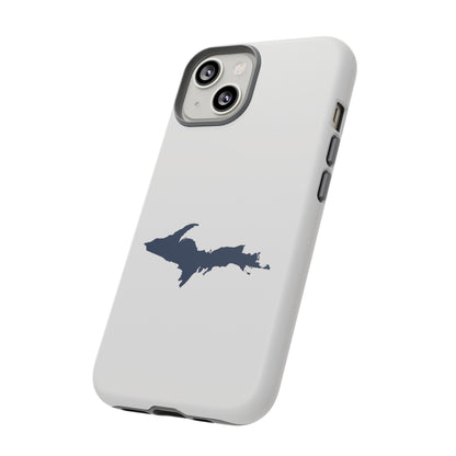 Michigan Upper Peninsula Tough Phone Case (Birch Bark White w/ UP Outline) | Apple iPhone