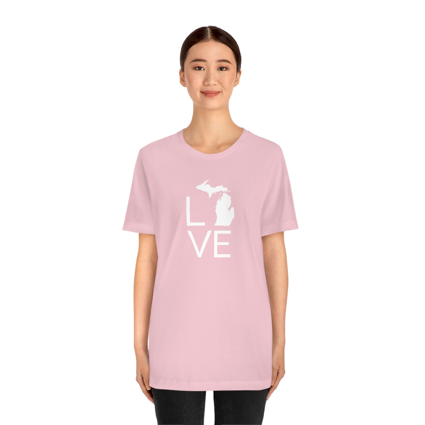 Michigan 'Love' T-Shirt (Thin Sans Font) | Unisex Standard Fit