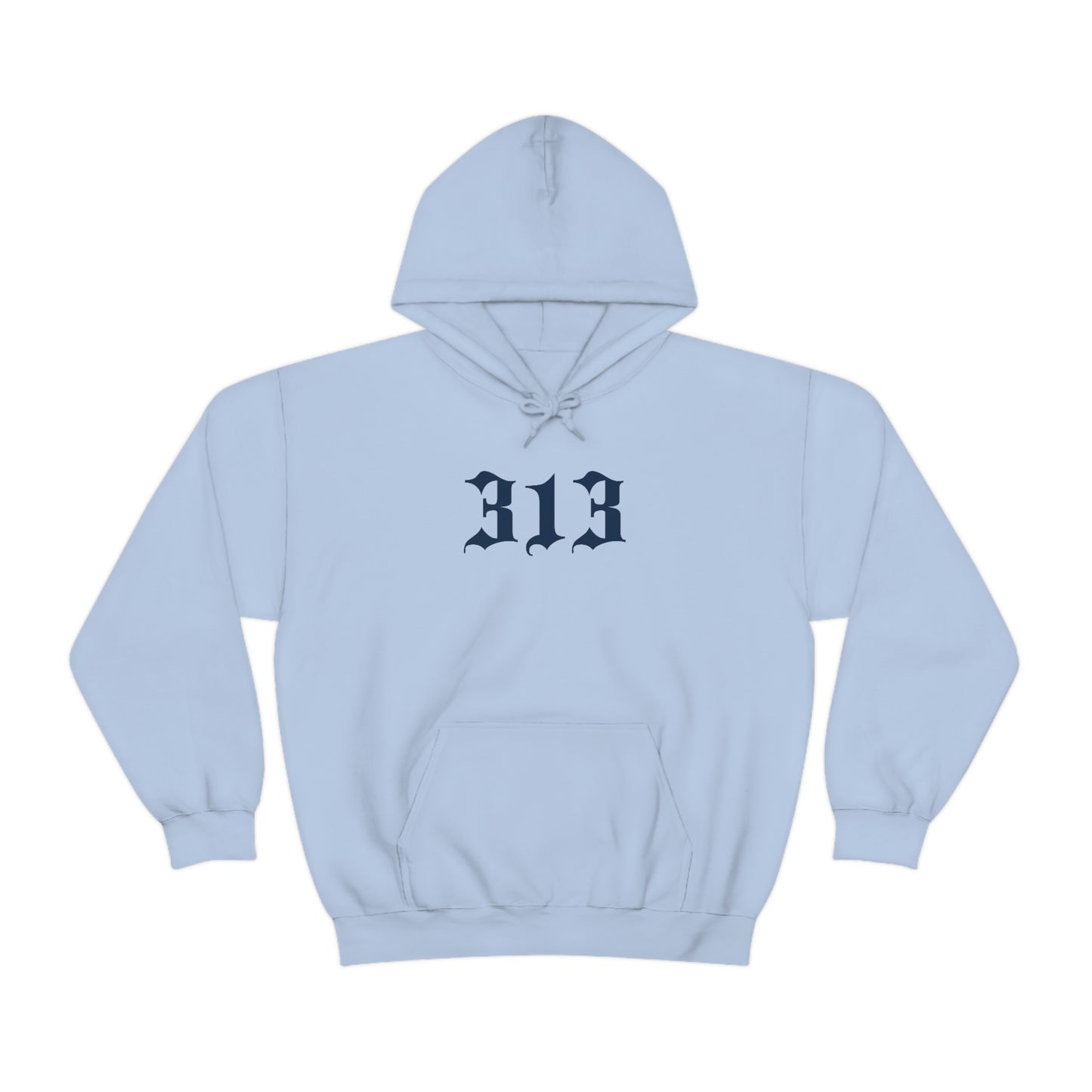 Detroit '313' Hoodie (Old English Font) | Unisex Standard