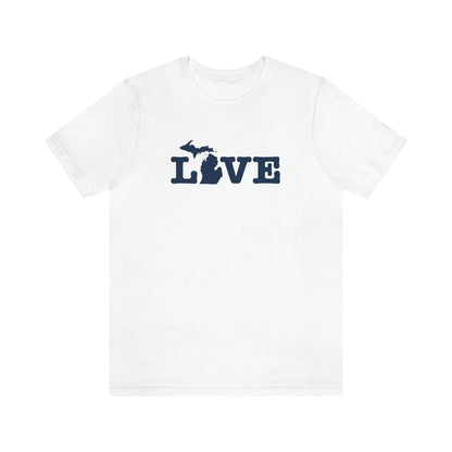 Michigan 'Love' T-Shirt (Typewriter Font) | Unisex Standard Fit