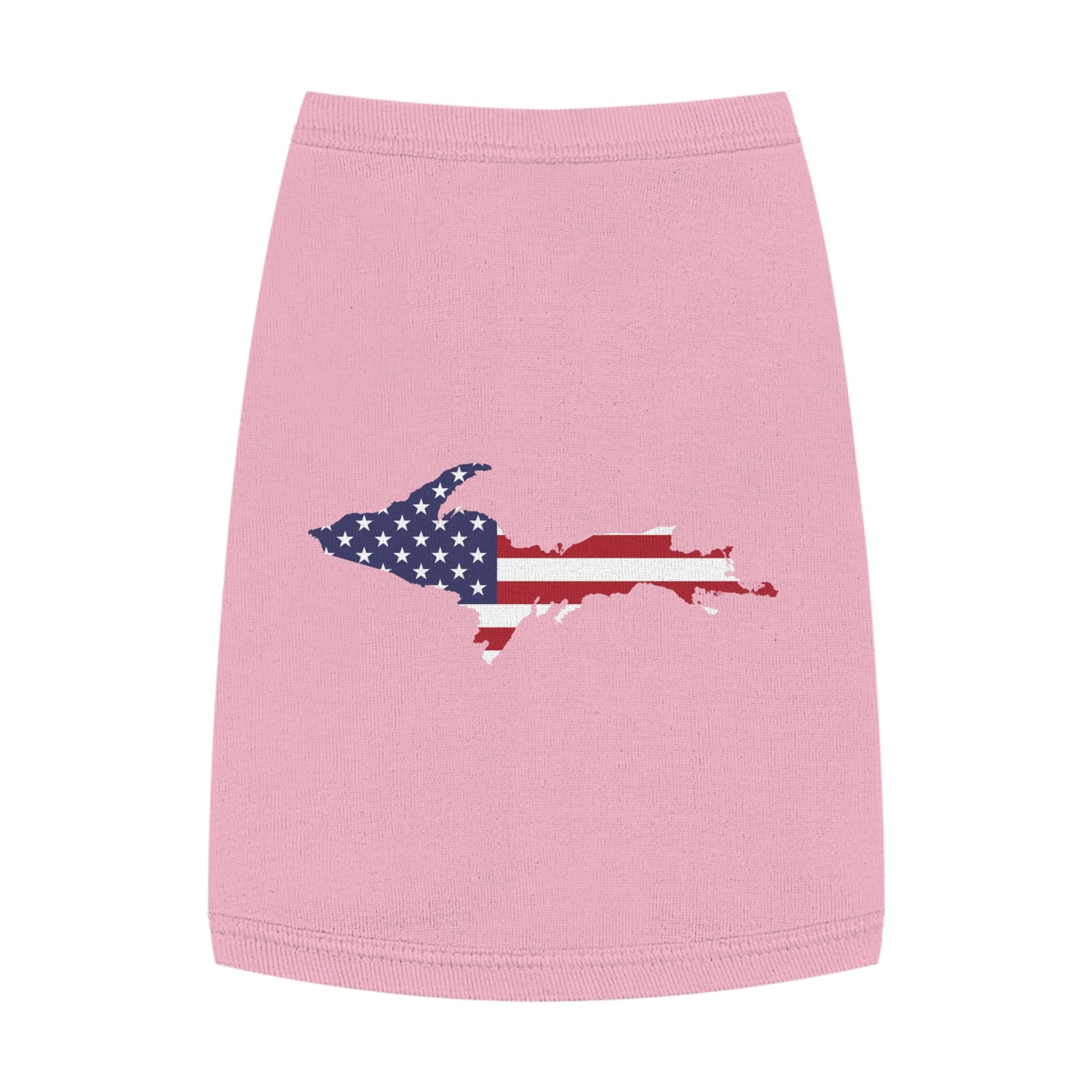 Michigan Upper Peninsula Pet Tank Top (w/ UP USA Flag Outline)