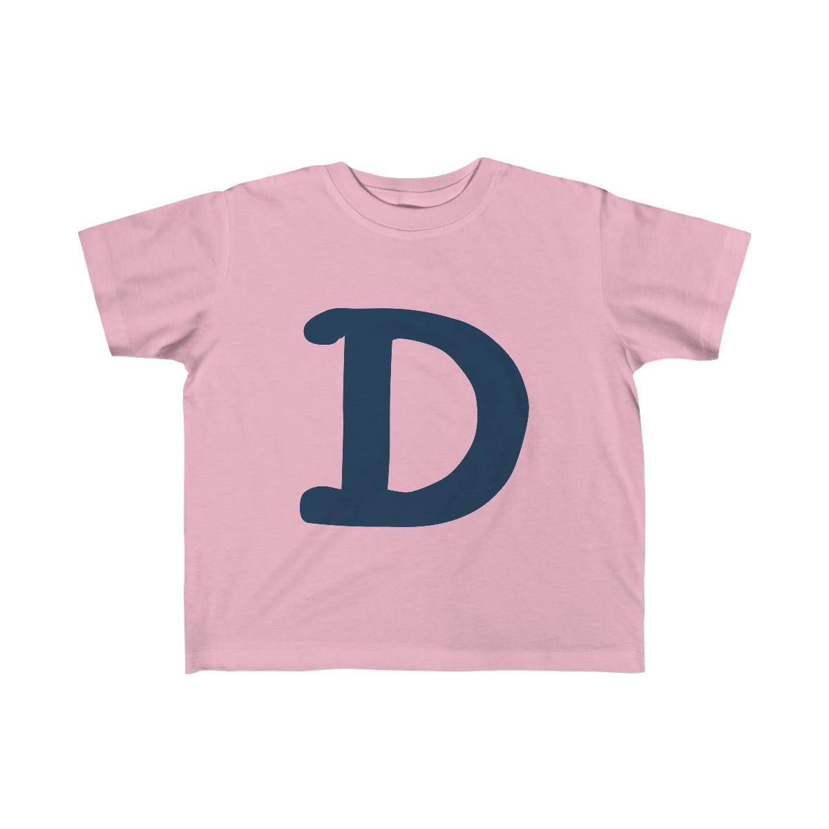 Detroit 'Old French D' T-Shirt  (Full Body Outline) | Toddler Short Sleeve - Circumspice Michigan