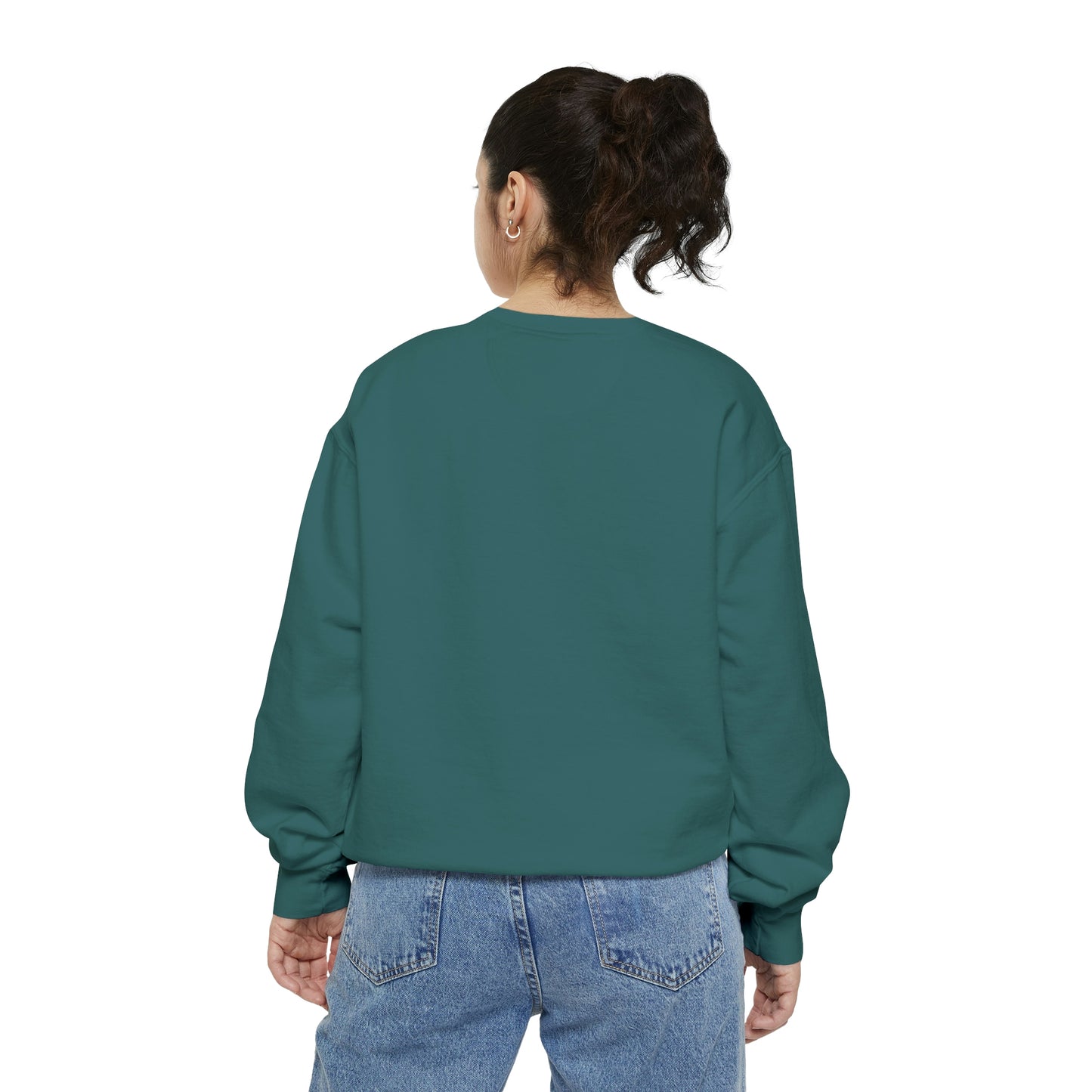 Michigan Upper Peninsula Sweatshirt (w/ Green UP Outline) | Unisex Garment Dyed