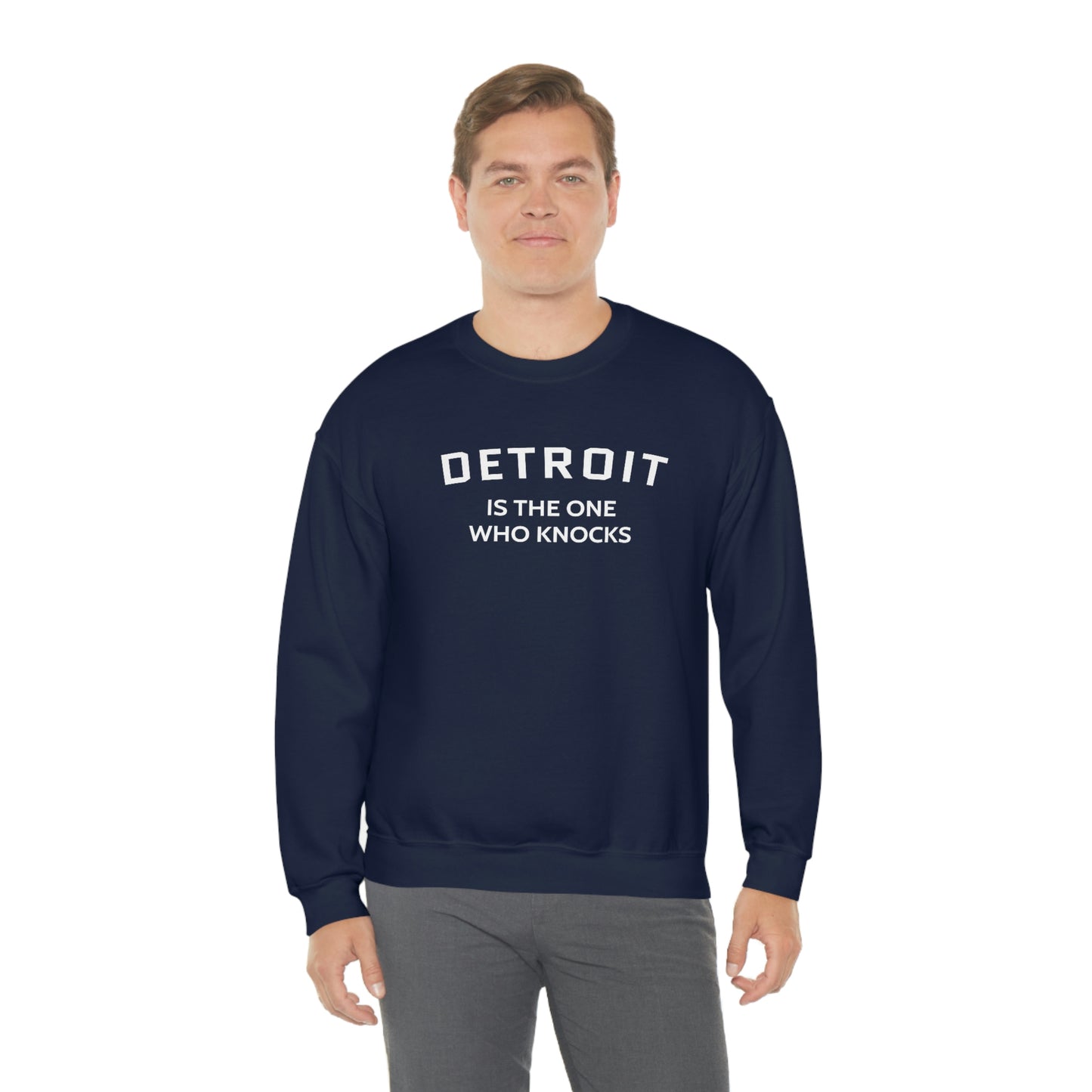 'Detroit is the One Who Knocks' Sweatshirt | Unisex Standard