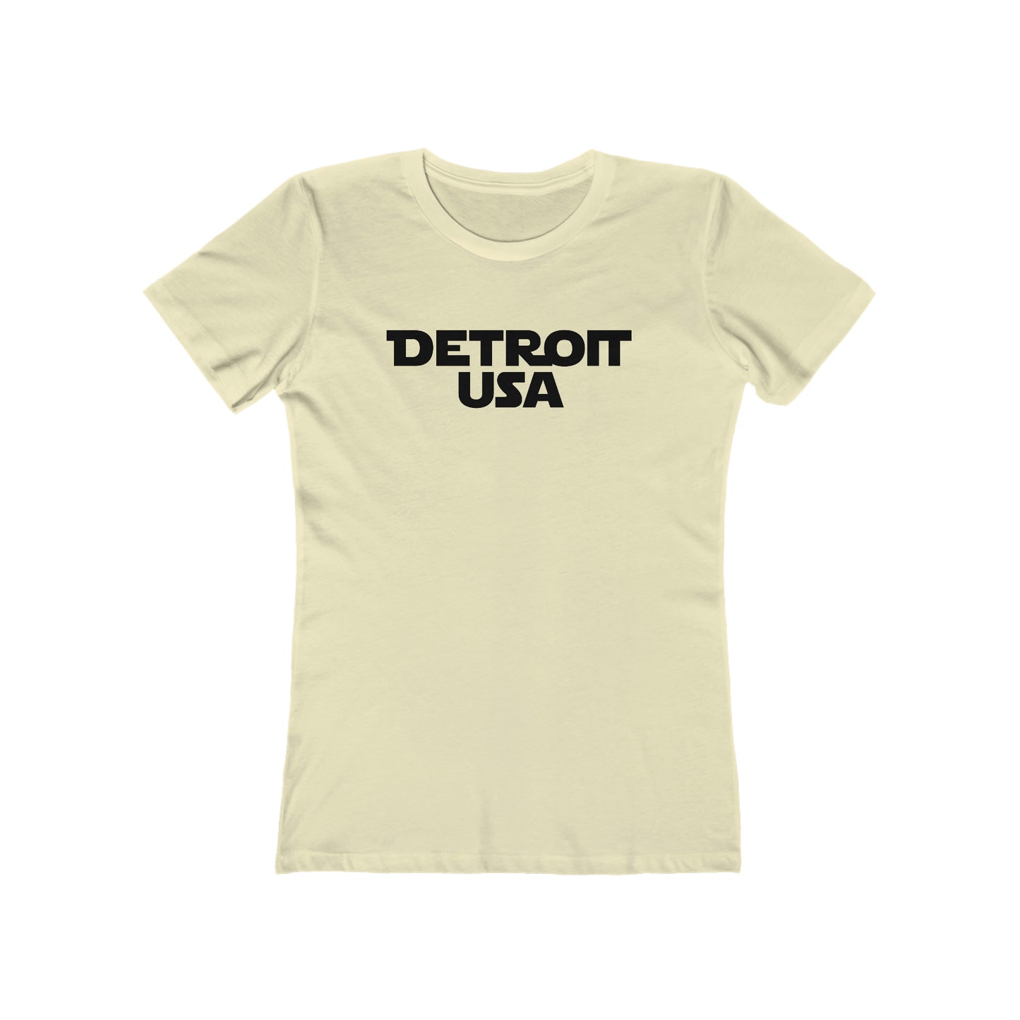 'Detroit USA' T-Shirt (1970s Epic Sci-Fi Parody) | Women's Boyfriend Cut