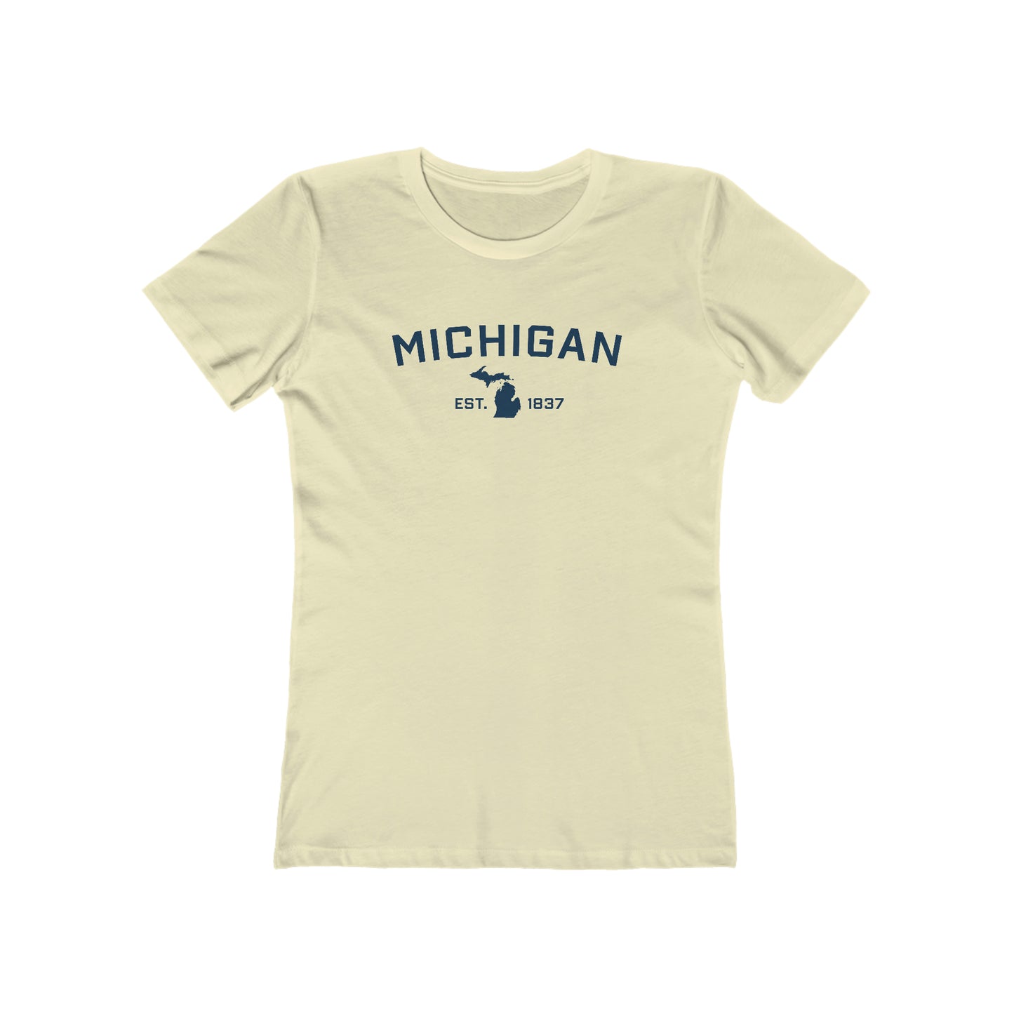 'Michigan EST 1837' | Women's Boyfriend Cut