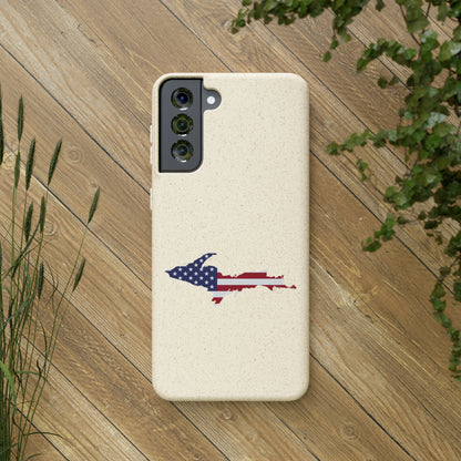 Michigan Upper Peninsula Biodegradable Phone Cases (w/ UP USA Flag Outline) | Samsung Android