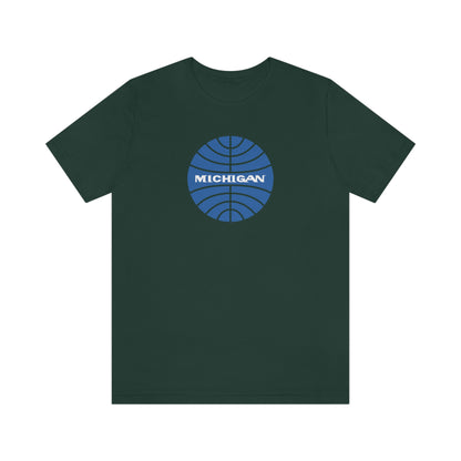 'Michigan' T-Shirt (Retro Airline Parody)  | Unisex Standard Fit